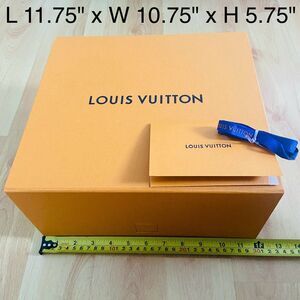 LV Louis Vuitton Gift Box {EMPTY BOX} (11.75" x W 10.75" x H 5.75")